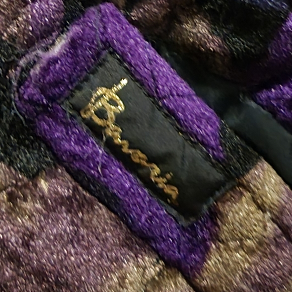 OVERSIZE VINTAGE VELOUR FLORAL JACKET - Picture 3 of 6